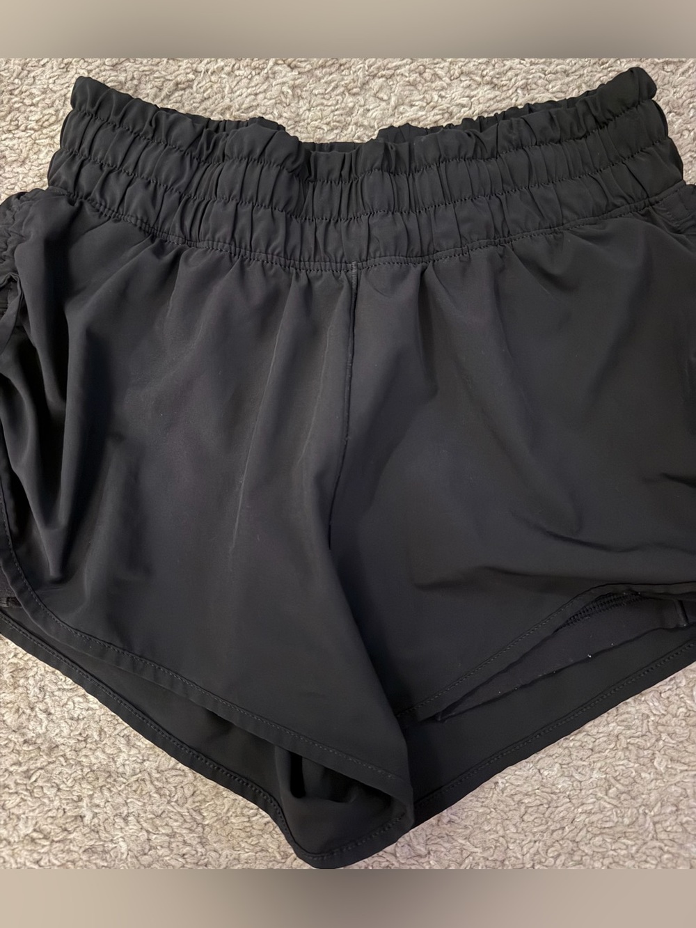 OFFLINE by Aerie Ruched Hot Stuff Shorts Black Size XS EUC